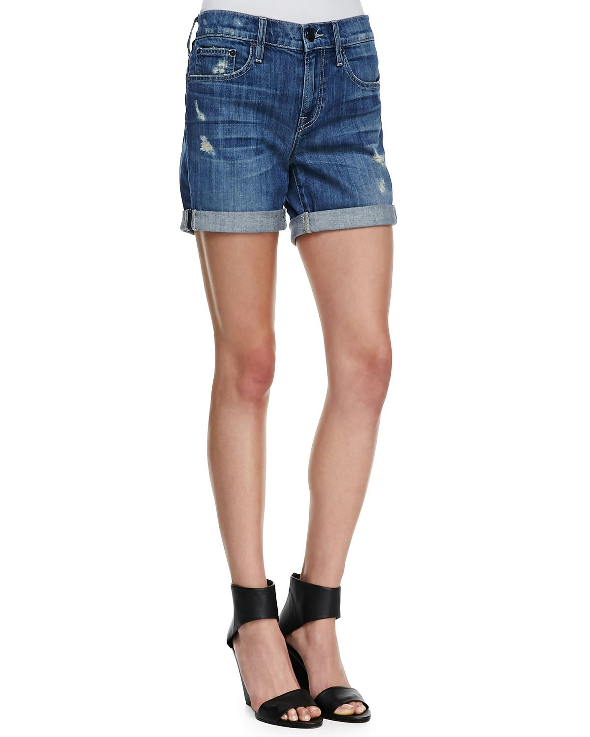 denim shorts for skinny legs
