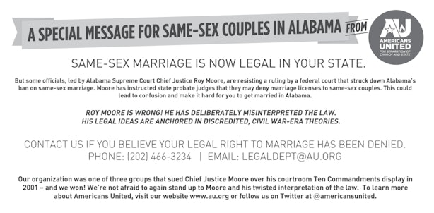 Alabama Rejecting Same Sex Marriage Continues A Long Ugly Pattern Of