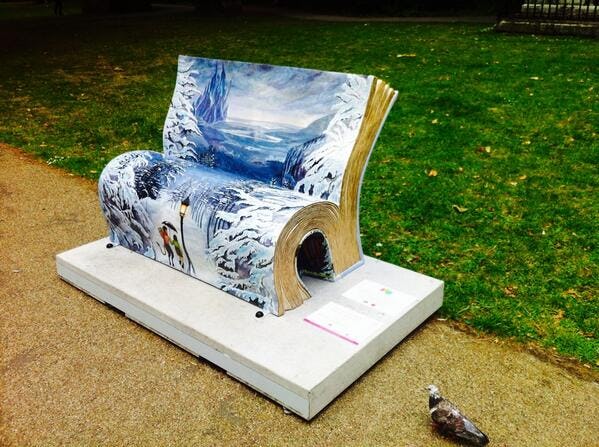 BookThemed Benches are Popping Up All Over London, and They're
