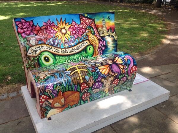 BookThemed Benches are Popping Up All Over London, and They're
