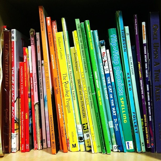 23 Rainbow Bookshelf Photos to Inspire Your Library