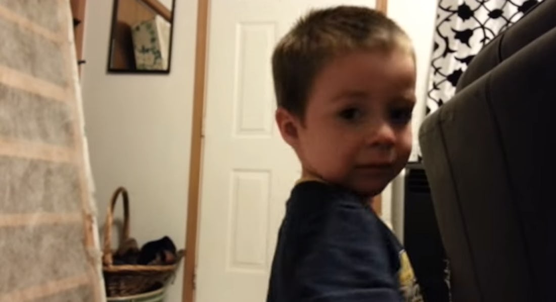 Little Boy Horrified When Dad "Takes" His Ear, In The Cutest Video You