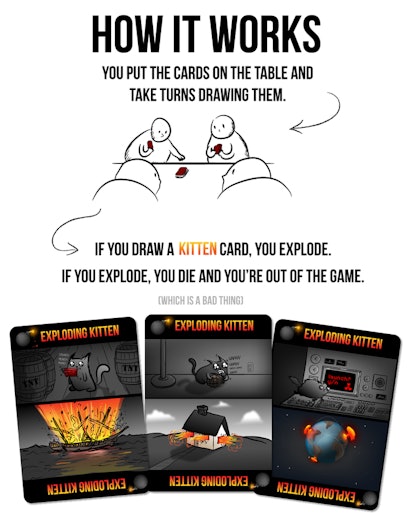 How To Play Exploding Kittens The Kickstarter Card Game That S Breaking Records With Laser Beams Enchiladas