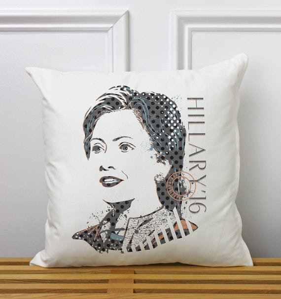 This Amazing Hillary Clinton CrossStitch Pillow & 10 More Hilz