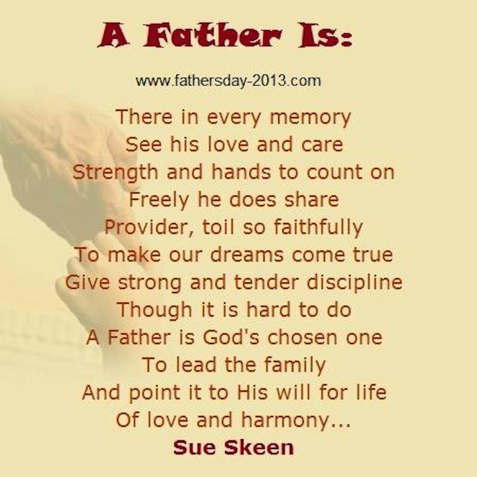 Fathers Day Poems Printable Free