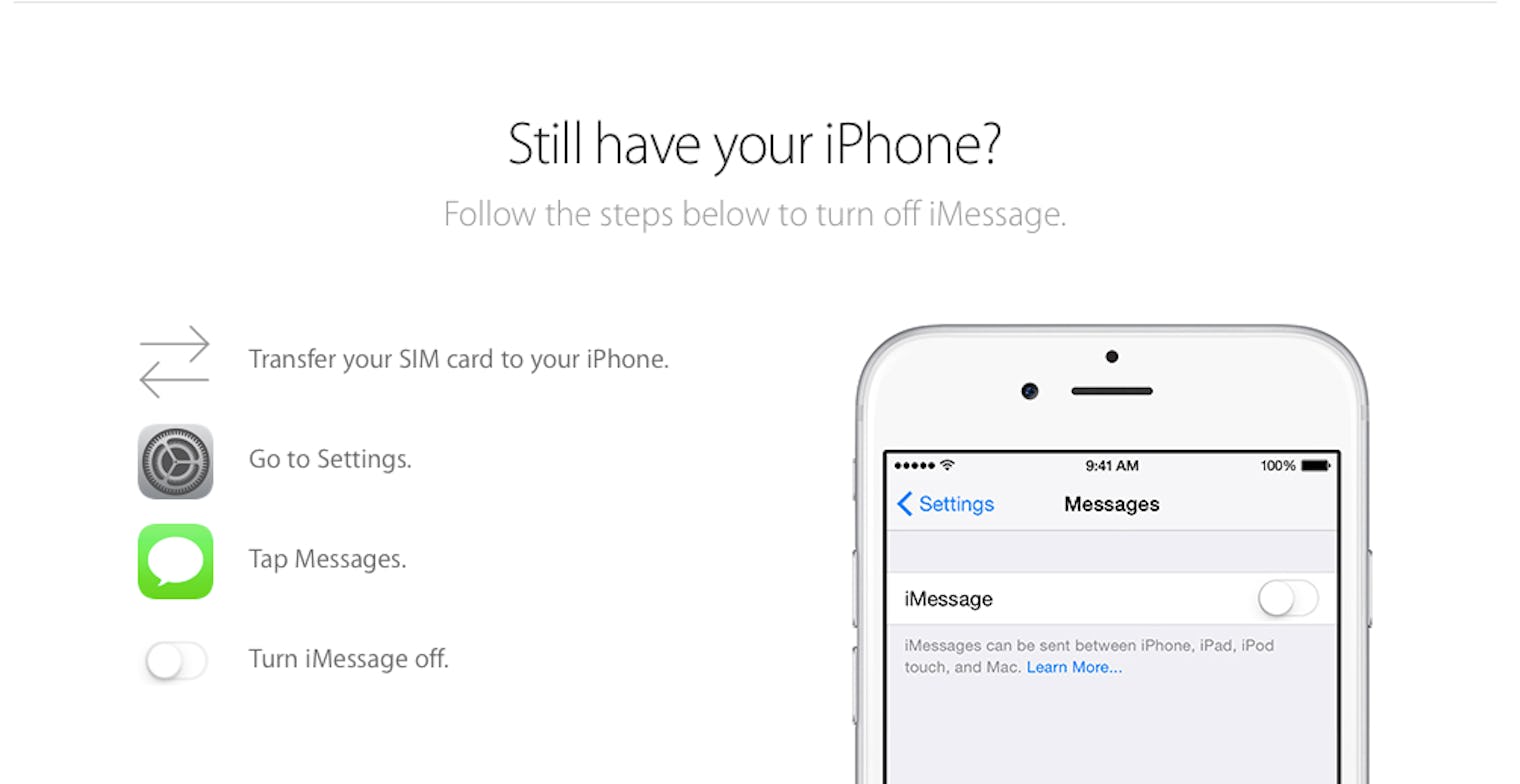 Here's How To Deactivate iMessage, Because Apple Doesn't Want Your