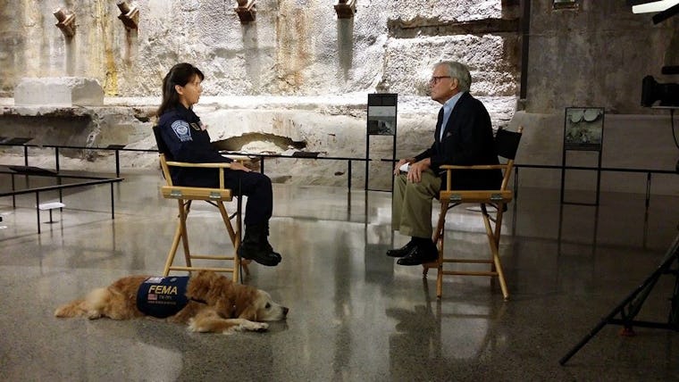 Photos Of The Last 9/11 Rescue Dog Visiting Ground Zero Are Heartbreaking