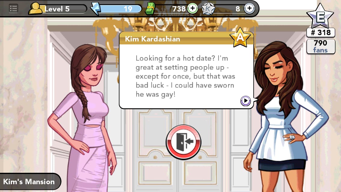 The Kim Kardashian iPhone Game Reveals Just How Conceited Kim Can Be