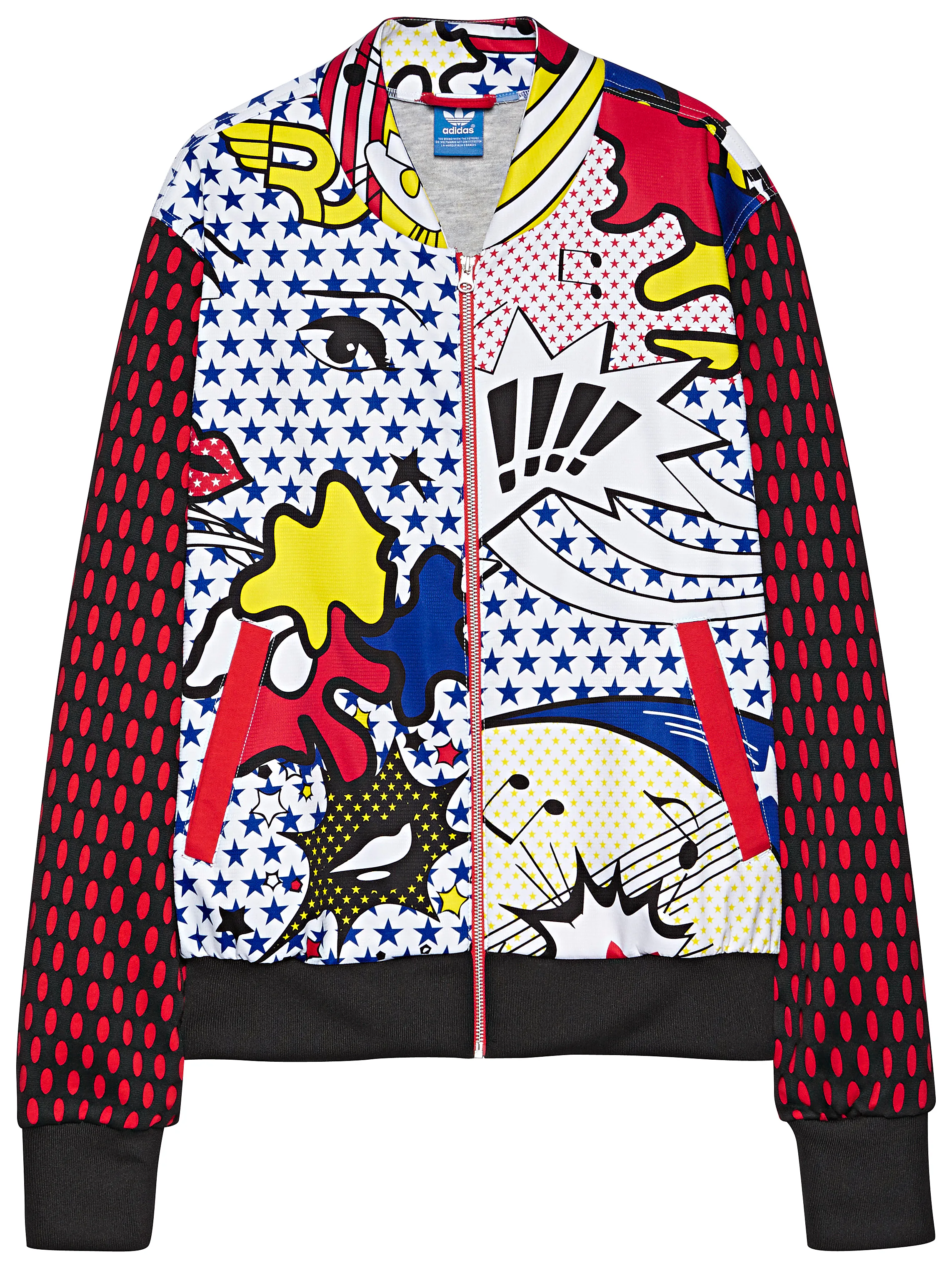 adidas RITAORA アメコミ柄 ブルゾン S Adidas rita ora blue -