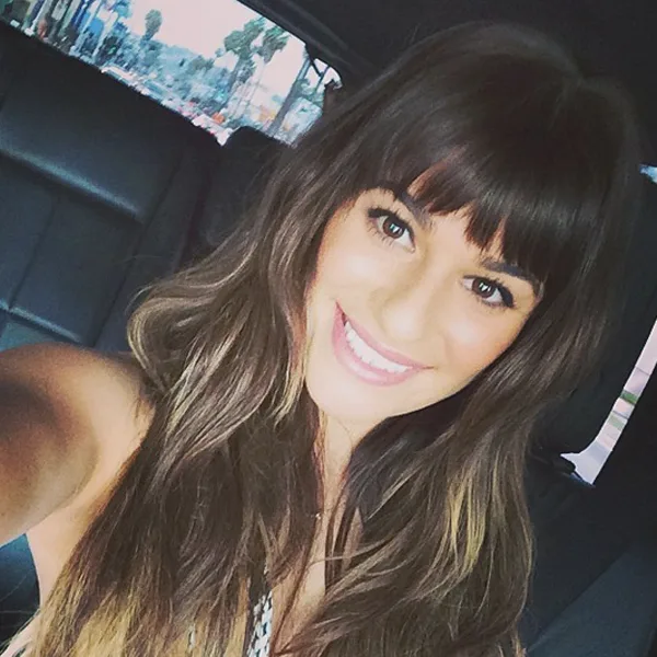 13 Lea Michele Bangs Styles That Prove She Has The Best Most Versatile