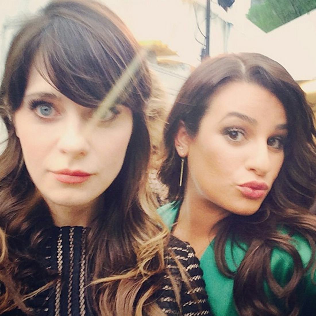 13 Lea Michele Bangs Styles That Prove She Has The Best, Most Versatile ...