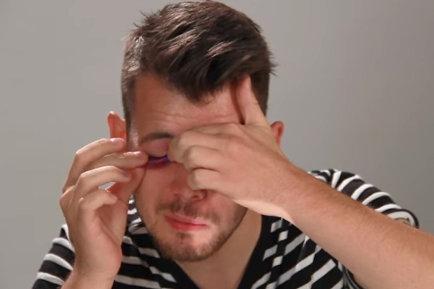 Guys Try On Fake Eyelashes And The Hilarious Results Range From Epic Fails To Total Pros