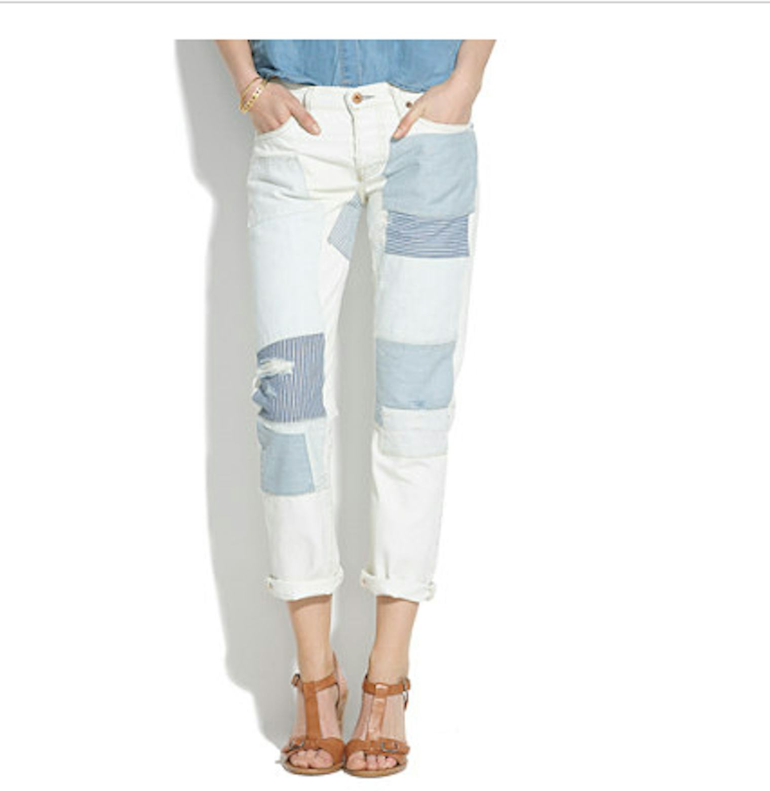 7 Patchwork Jeans To Shop Now, Because The Chic Farmer Look Is Super ...
