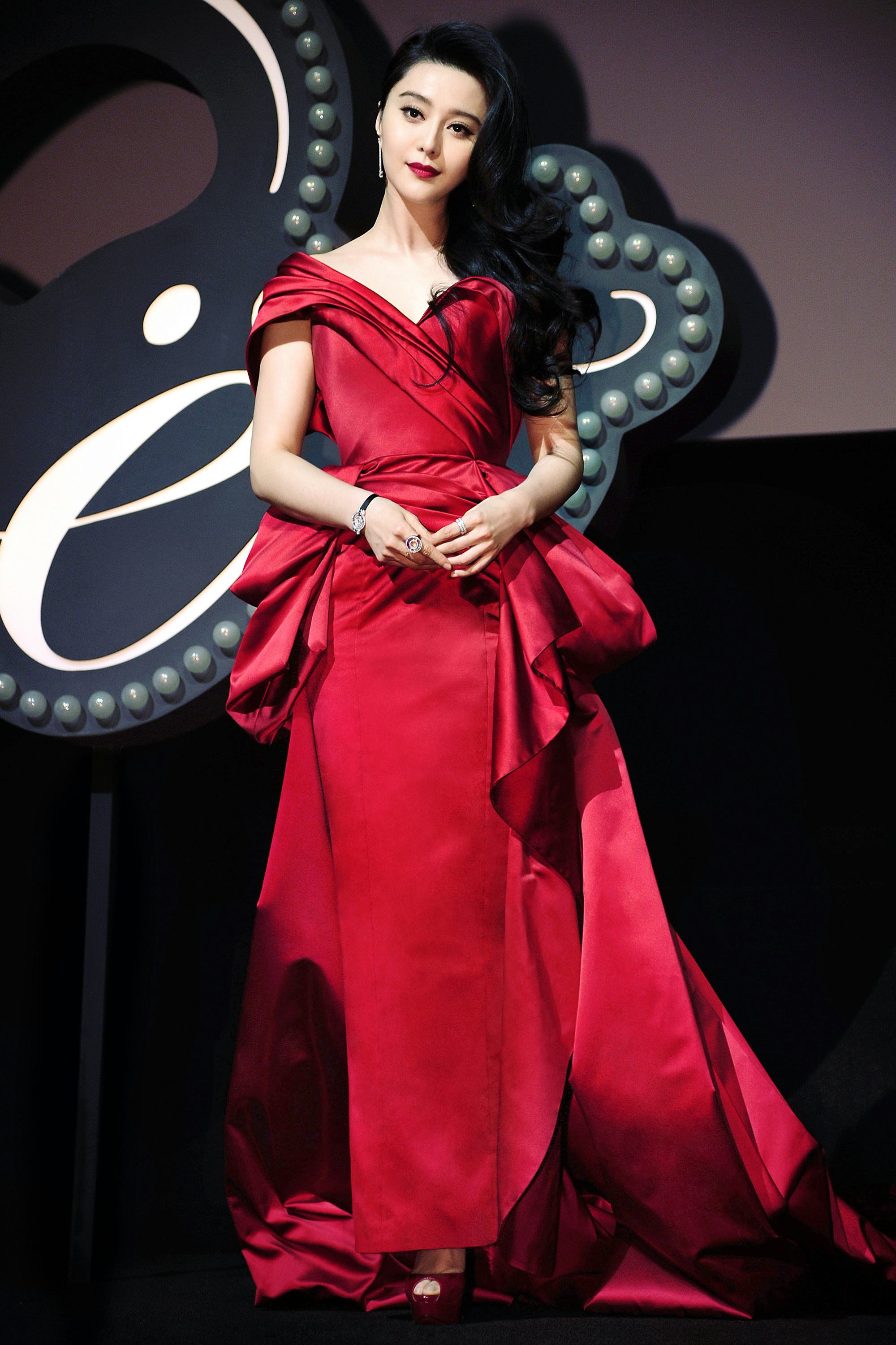 fan bingbing red dress