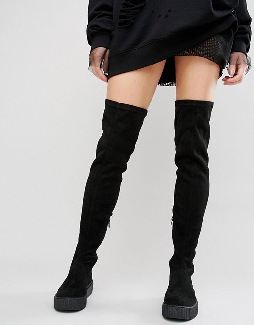 petite thigh high boots uk