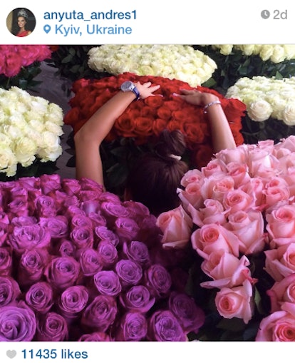 Russian Women With Flowers Instagram Trend Is Weirdly Beautiful