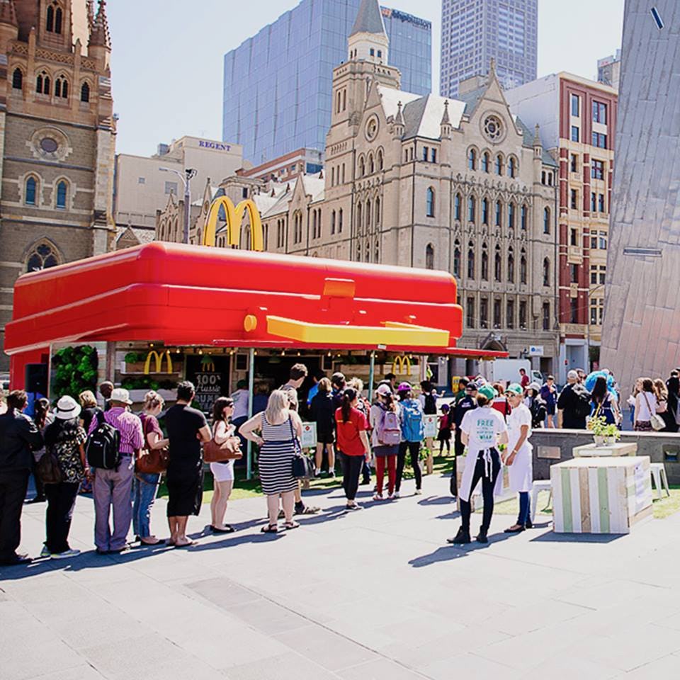 McDonald's Australia's PopUp Restaurant Is Shaped Like a Happy Meal