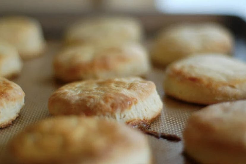 Buttermilk biscuits are great when you want to bake something savory.