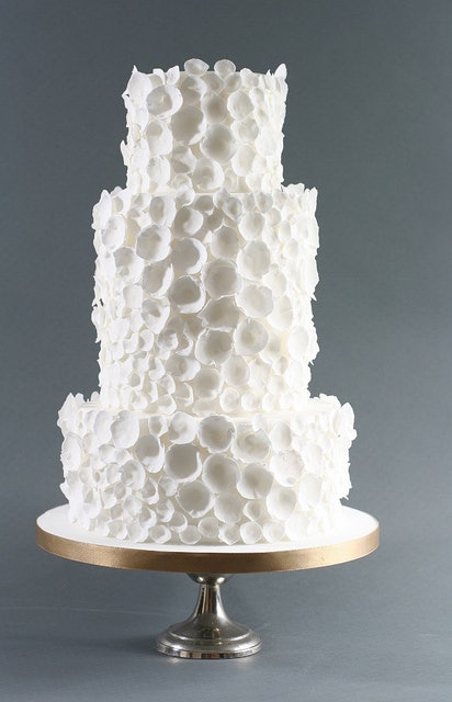 16 Winter Wedding Cakes That Are Stunningly Beautiful And Perfect With Its Light And Fluffy Detail This Cake Would Fit In Perfectly A Winter Theme