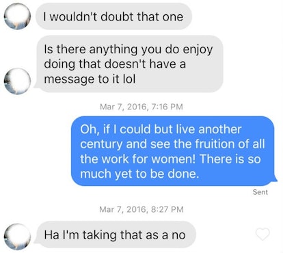 I Tried Using Only Susan B. Anthony Quotes On Tinder, And Here's What ...