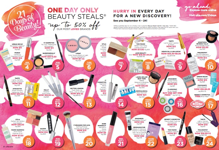 The Best Ulta Beauty 21 Days Of Beauty Fall 2016 Deals Are Worth   B77692e0 4b83 0134 3e1a 0ad17316e277 