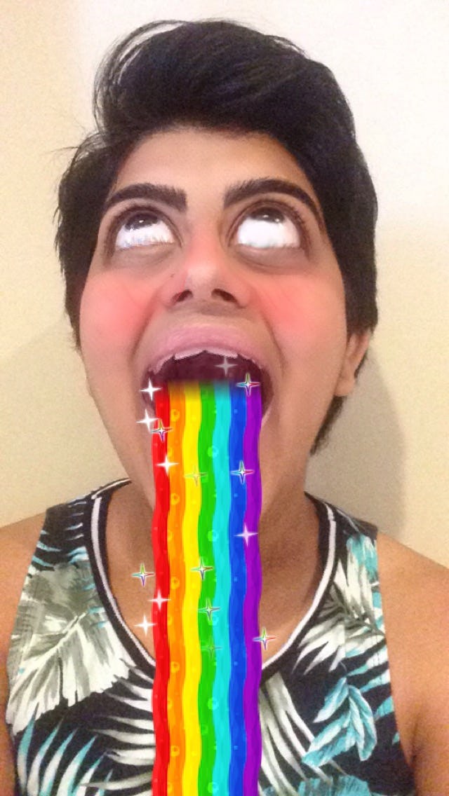 All The Snapchat Lenses Your Comprehensive Guide To Puking Rainbows