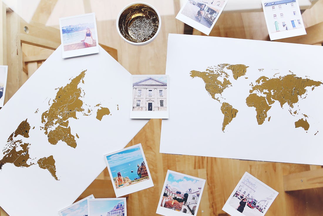 A DIY Map Project To Help You Keep Track Of All Your Amazing Travel ...