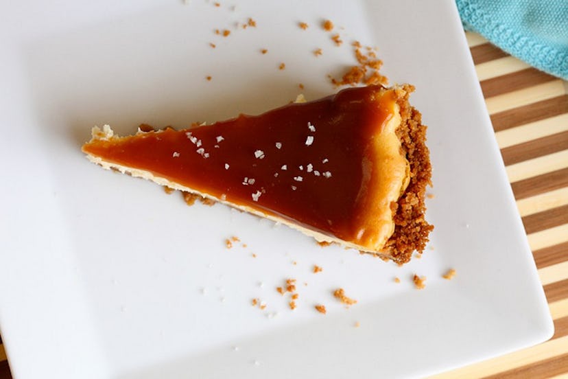 Joy The Baker's salted caramel cheesecake pie is all of your favorite desserts in one.