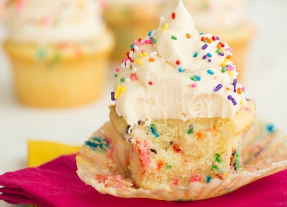 Up your funfetti game with these funfetti cupcakes from scratch.