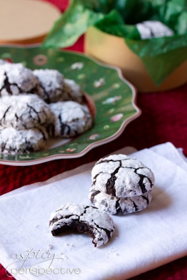 A Spicy Perspective's Mexican chocolate crinkle cookies are easy and delicious.