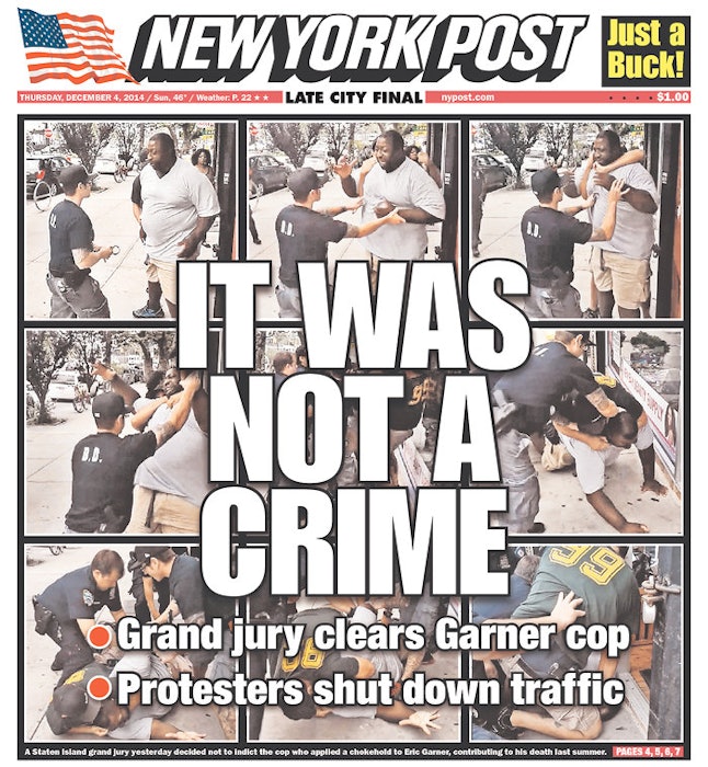 17 Eric Garner Newspaper Front Pages That Perfectly Capture The Outrage