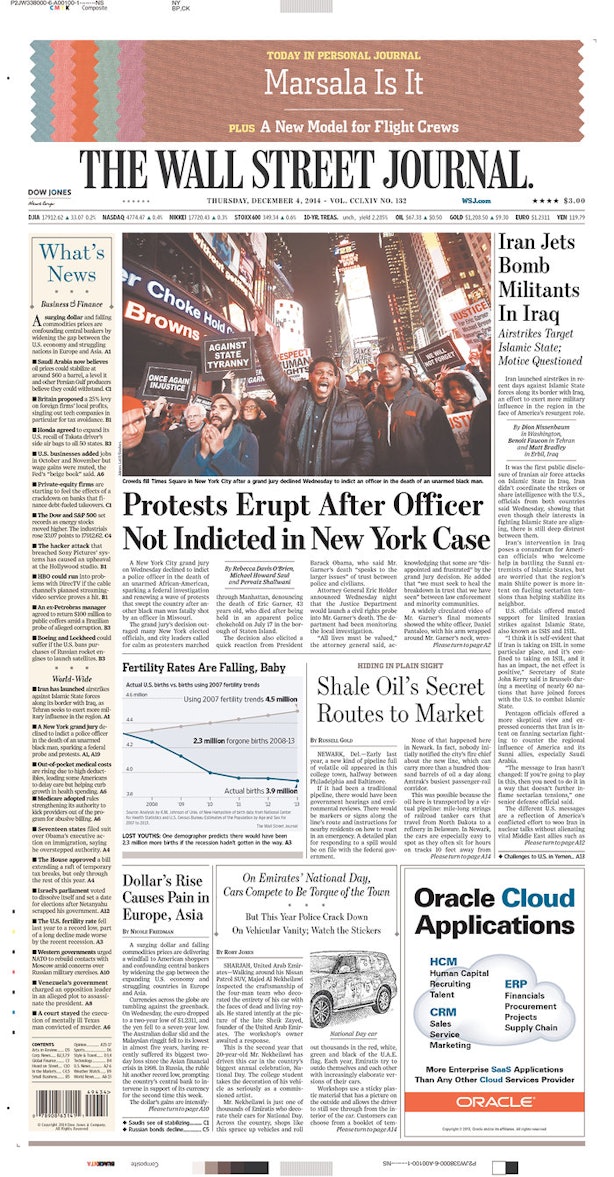 17 Eric Garner Newspaper Front Pages That Perfectly