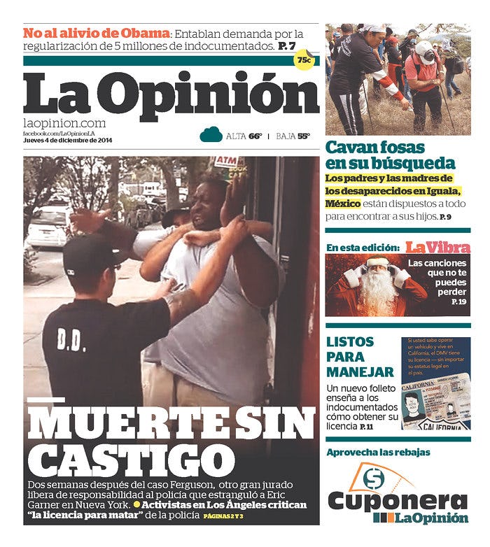 17 Eric Garner Newspaper Front Pages That Perfectly Capture The Outrage