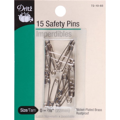 How to hide safety pins on clothes? 