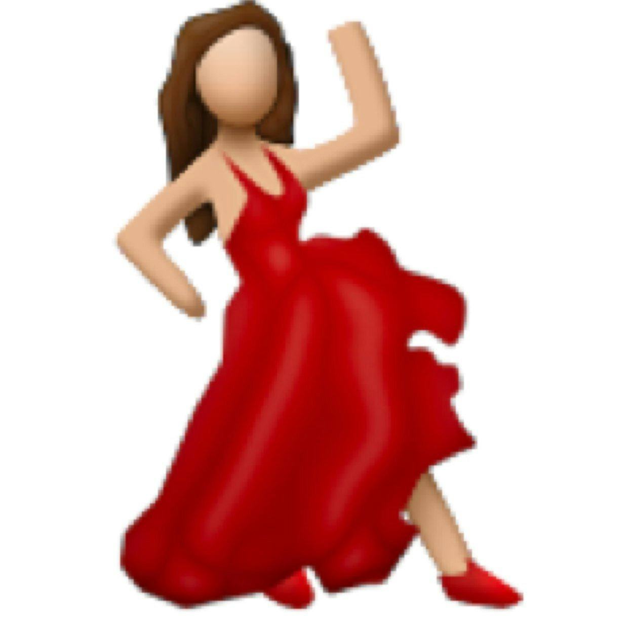 red dress emoji costume