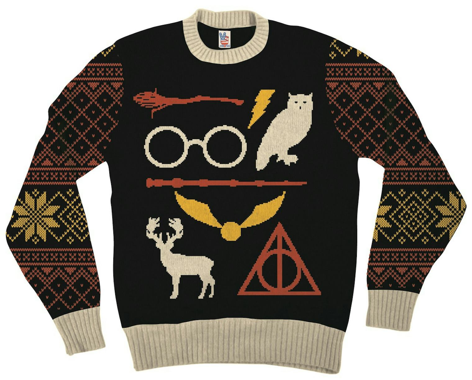Merry christmas filthy animal christmas sweater adult dark sweatshirt at amazon men’s clothing store 8 Harry Potter Ugly Christmas Sweaters For Your Inner Witch Or Wizard — PHOTOS
