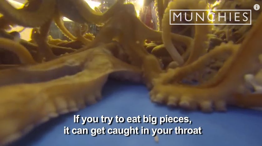 Here's How You Eat a Live Octopus, In Case You Were Wondering — VIDEO