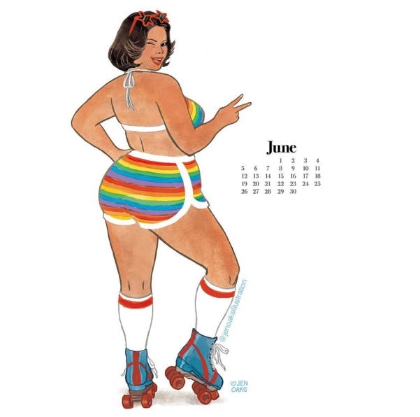 Jen Oaks' 2016 "Minx!" Calendar Combines Pinups & Body Positivity For