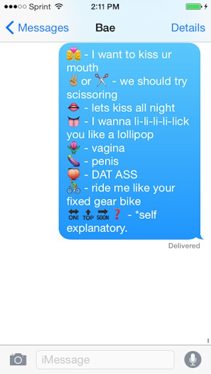Flirty emoji messages