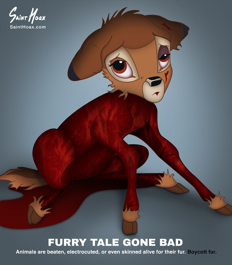 Saint Hoaxs Furry Tale Gone Bad Campaign Against The Fur Industry Is