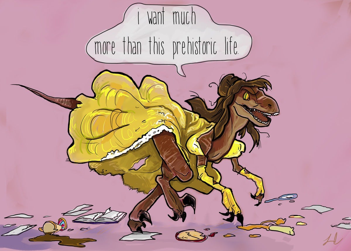 Disney Princesses As Velociraptors Are A Modern Fairy Tale You Never