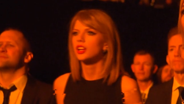 Taylor Swifts Dance Moves During Kanye Wests BRIT Awards Performance