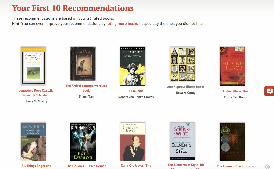 With Readgeek, Online Book Recommendations Come In a Snap, and They're ...