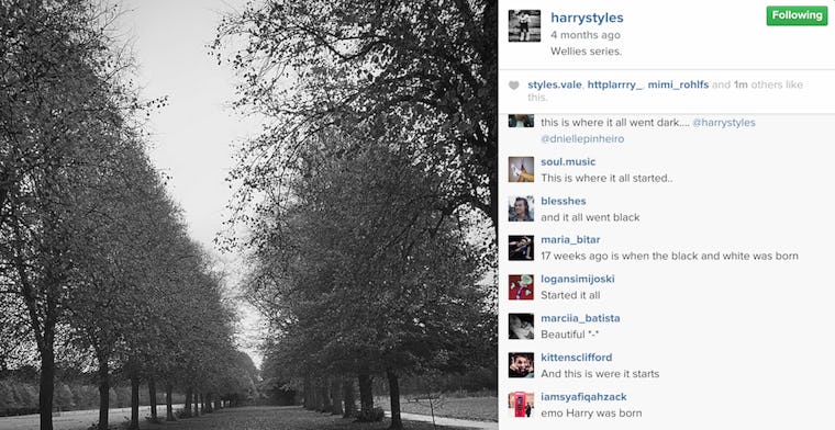 Why Is Harry Styles' Instagram Full Of Black & White Photos? There Are ...