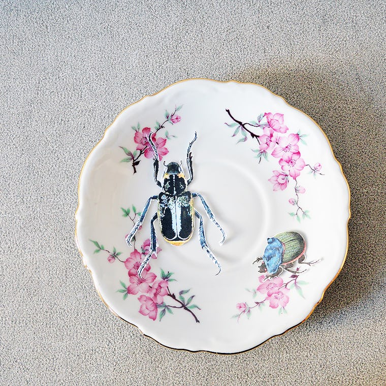 A Vintage Plate DIY Upcycle Project That Is Too Simple To Mess Up