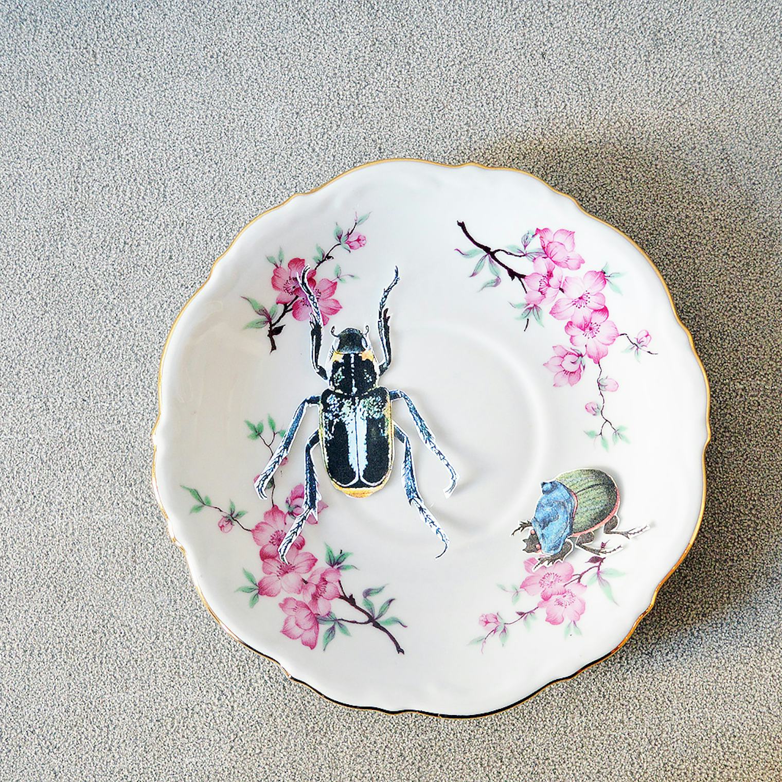 A Vintage Plate DIY Upcycle Project That Is Too Simple To Mess Up