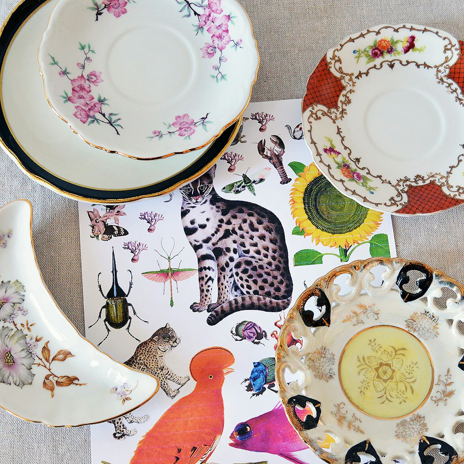 A Vintage Plate DIY Upcycle Project That Is Too Simple To Mess Up