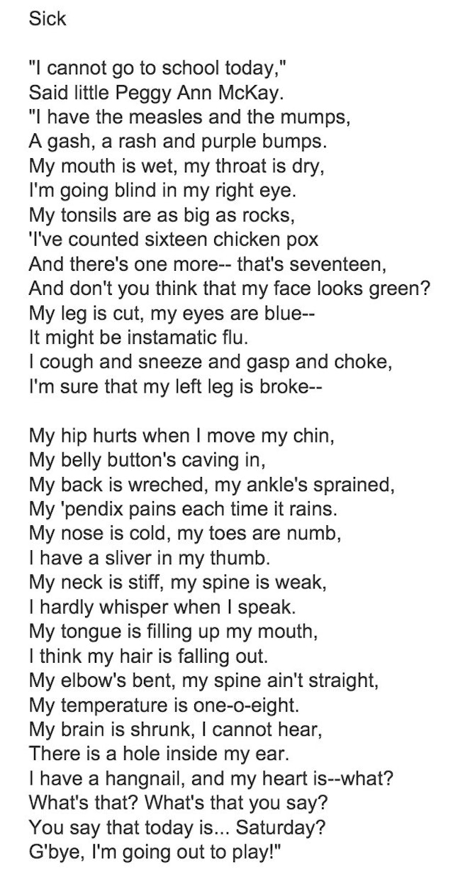 11 of Shel Silverstein's Most Weird and Wonderful Poems