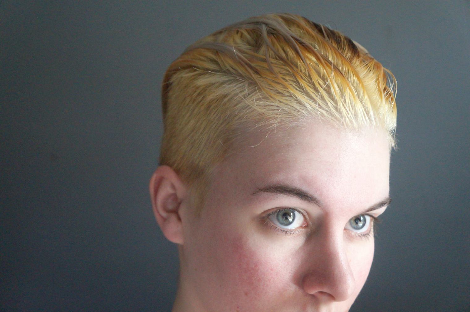 white blond hair bleach