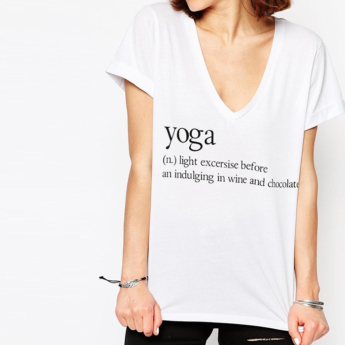 yoga tops with sayings